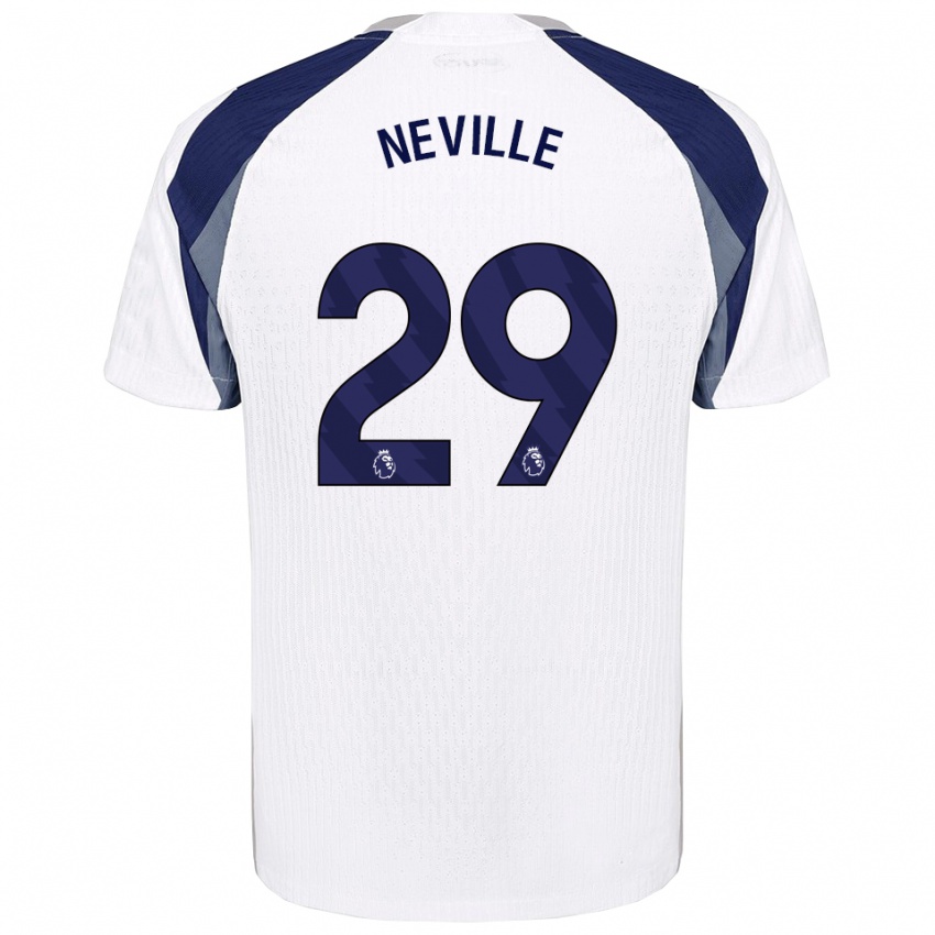 נשים אשלי נוויל #29 לבן נייבי ג'רזי ביתית 2025/26 חולצה קצרה