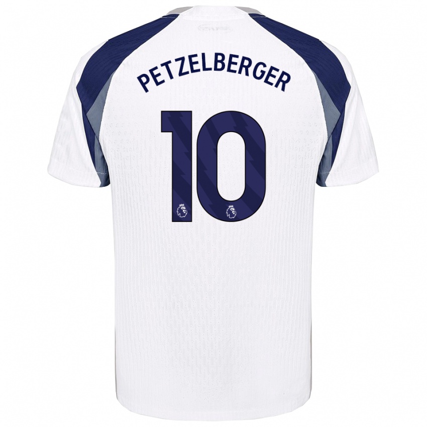 נשים רמונה פצלברגר #10 לבן נייבי ג'רזי ביתית 2025/26 חולצה קצרה