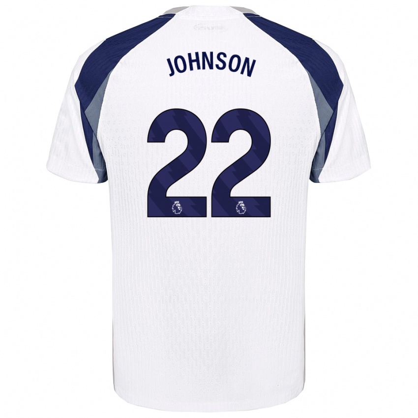 נשים ברנן ג'ונסון #22 לבן נייבי ג'רזי ביתית 2025/26 חולצה קצרה