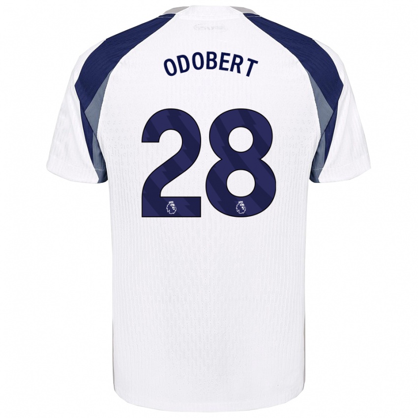 נשים וילסון אודובר #28 לבן נייבי ג'רזי ביתית 2025/26 חולצה קצרה