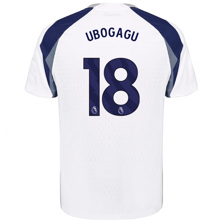 נשים צ׳יומה אובוגו #18 לבן נייבי ג'רזי ביתית 2025/26 חולצה קצרה