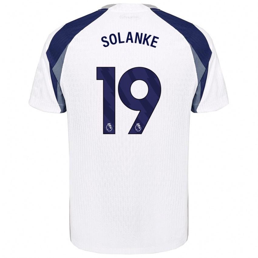 נשים דומיניק סולאנקה #19 לבן נייבי ג'רזי ביתית 2025/26 חולצה קצרה