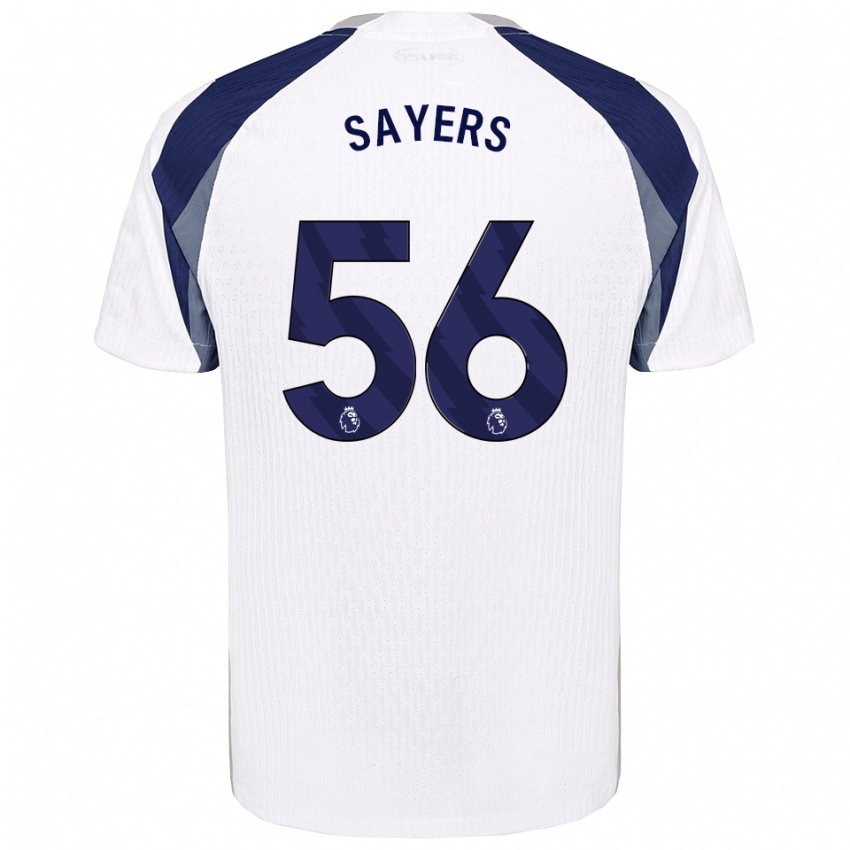 נשים צ'רלי סיירס #56 לבן נייבי ג'רזי ביתית 2025/26 חולצה קצרה