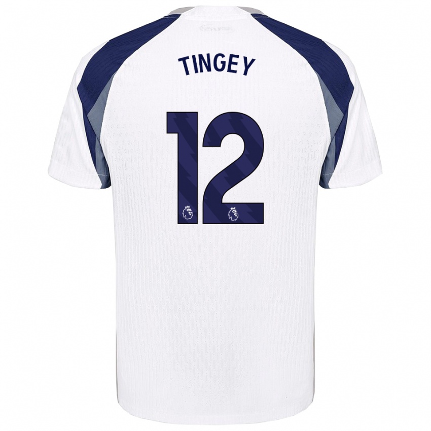 נשים טיילר טינגיי #12 לבן נייבי ג'רזי ביתית 2025/26 חולצה קצרה