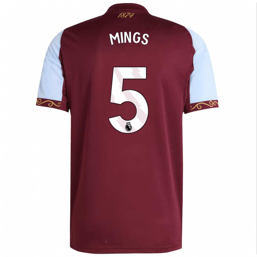 נשים טיירון מינגס #5 בורדו תכלת ג'רזי ביתית 2025/26 חולצה קצרה