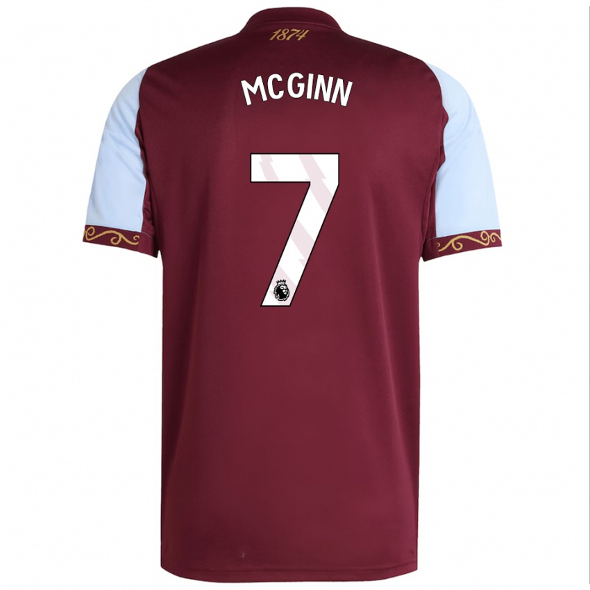 נשים ג'ון מקגין #7 בורדו תכלת ג'רזי ביתית 2025/26 חולצה קצרה