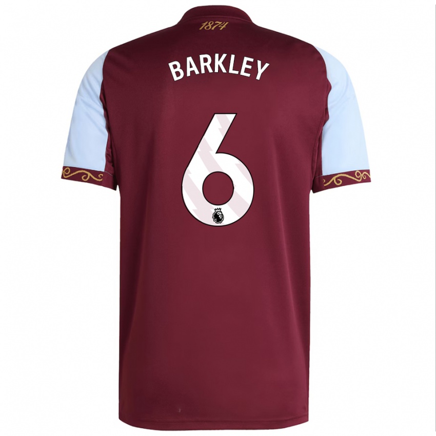 נשים רוס בארקלי #6 בורדו תכלת ג'רזי ביתית 2025/26 חולצה קצרה