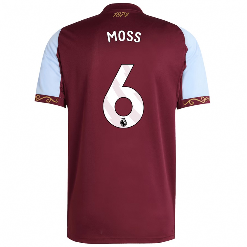 נשים Lennon Moss #6 בורדו תכלת ג'רזי ביתית 2025/26 חולצה קצרה