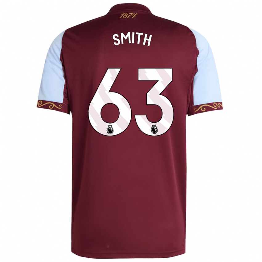 נשים קר סמית' #63 בורדו תכלת ג'רזי ביתית 2025/26 חולצה קצרה