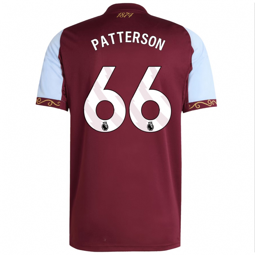 נשים טרוויס פטרסון #66 בורדו תכלת ג'רזי ביתית 2025/26 חולצה קצרה