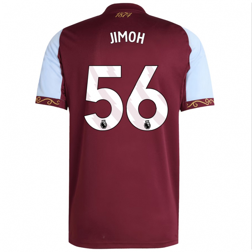 נשים Jamaldeen Jimoh #56 בורדו תכלת ג'רזי ביתית 2025/26 חולצה קצרה