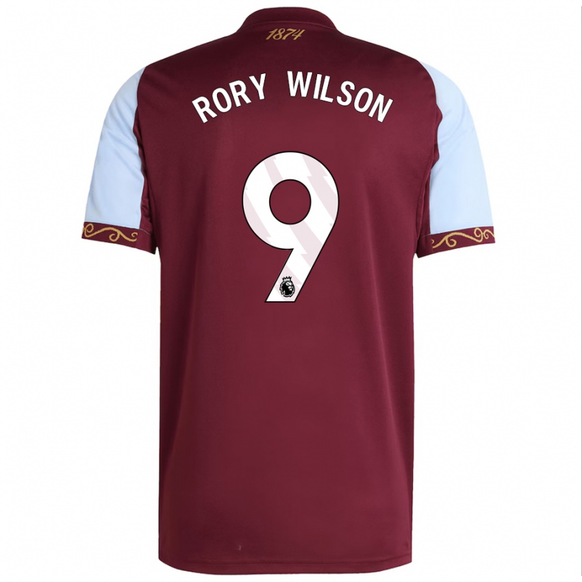 נשים רורי ווילסון #9 בורדו תכלת ג'רזי ביתית 2025/26 חולצה קצרה