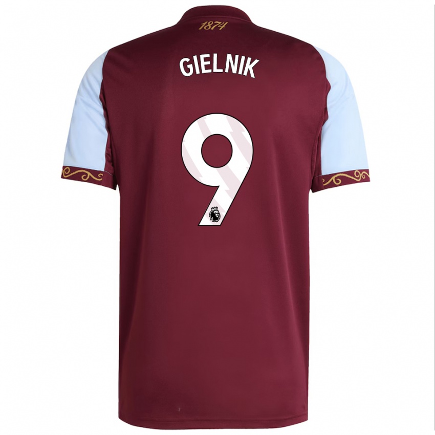 נשים אמילי גילניק #9 בורדו תכלת ג'רזי ביתית 2025/26 חולצה קצרה