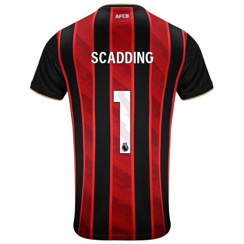 נשים קייטי סקדינג #1 אדום שחור ג'רזי ביתית 2025/26 חולצה קצרה