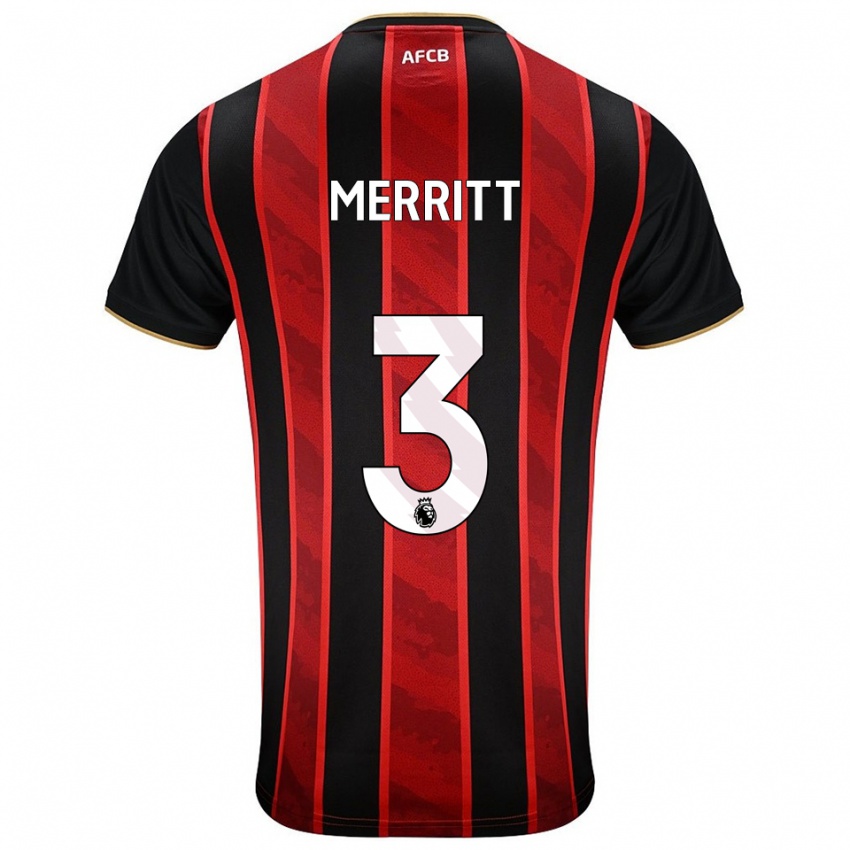 נשים אלפי מריט #3 אדום שחור ג'רזי ביתית 2025/26 חולצה קצרה