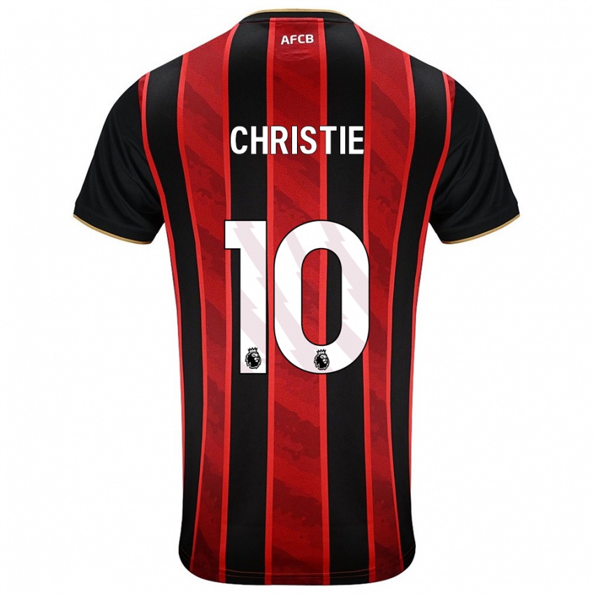 נשים ראיין כריסטי #10 אדום שחור ג'רזי ביתית 2025/26 חולצה קצרה