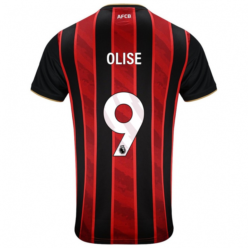 נשים ג'וש המילטון-אוליז #9 אדום שחור ג'רזי ביתית 2025/26 חולצה קצרה