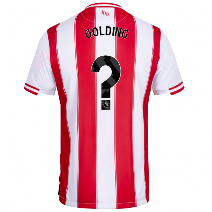 נשים Aidan Golding #0 אדום לבן ג'רזי ביתית 2025/26 חולצה קצרה