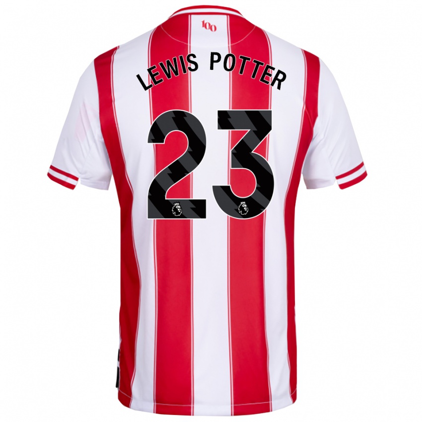 נשים קין לואיס-פוטר #23 אדום לבן ג'רזי ביתית 2025/26 חולצה קצרה