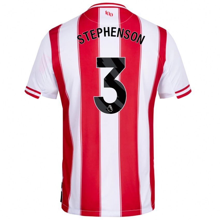 נשים Joshua Stephenson #3 אדום לבן ג'רזי ביתית 2025/26 חולצה קצרה