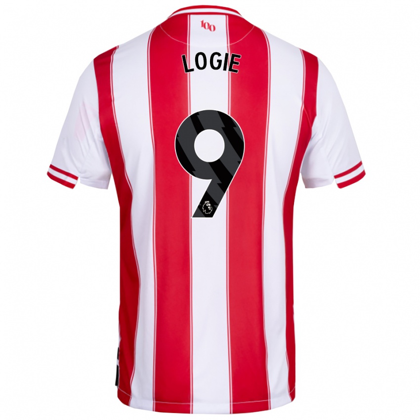 נשים Chloe Logie #9 אדום לבן ג'רזי ביתית 2025/26 חולצה קצרה