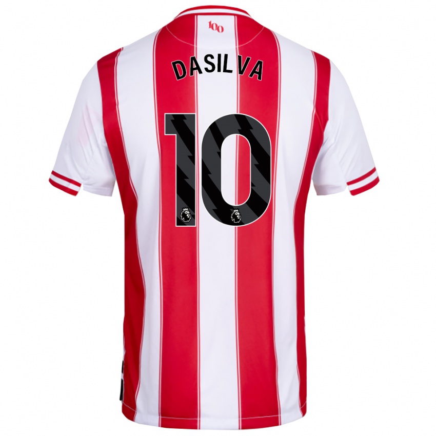 נשים ג'וש דסילבה #10 אדום לבן ג'רזי ביתית 2025/26 חולצה קצרה