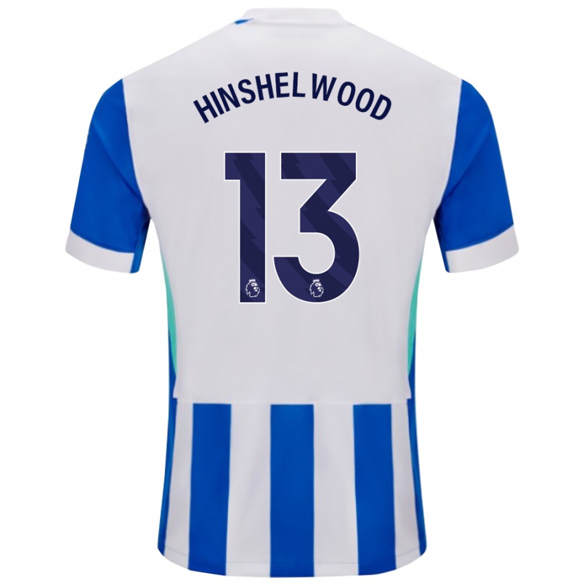 נשים Jack Hinshelwood #13 כחול לבן ג'רזי ביתית 2025/26 חולצה קצרה