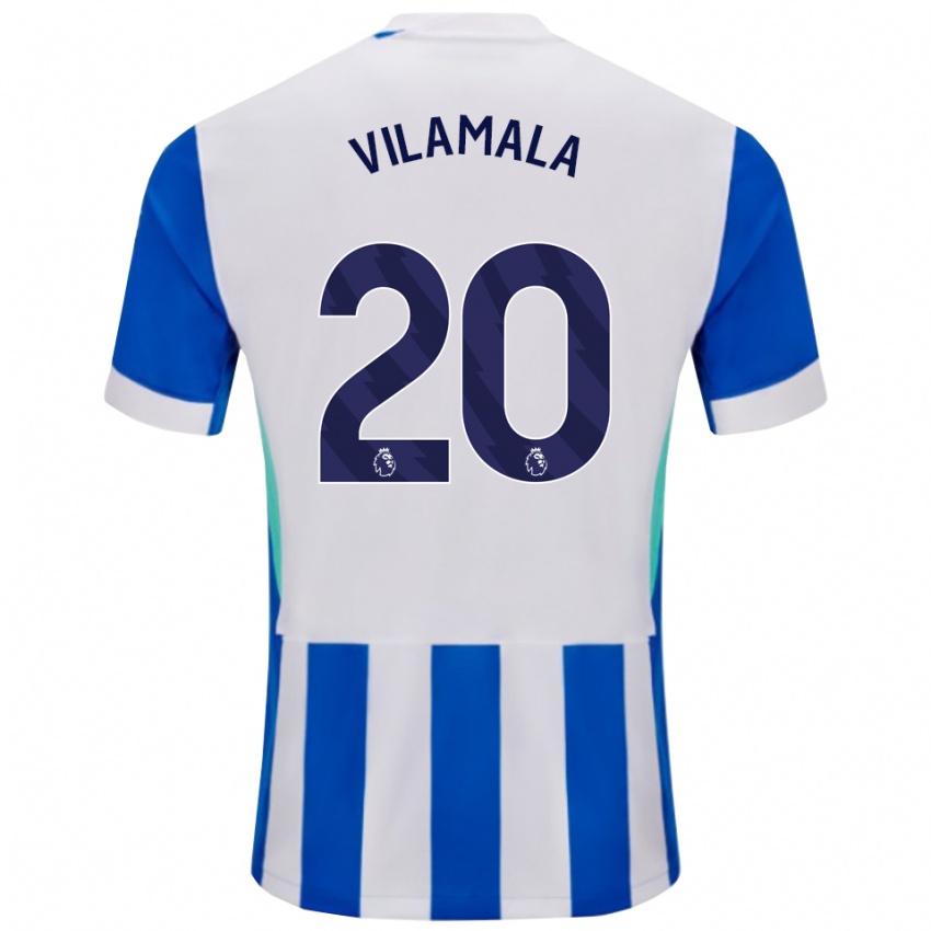 נשים ברונה וילאמאלה #20 כחול לבן ג'רזי ביתית 2025/26 חולצה קצרה