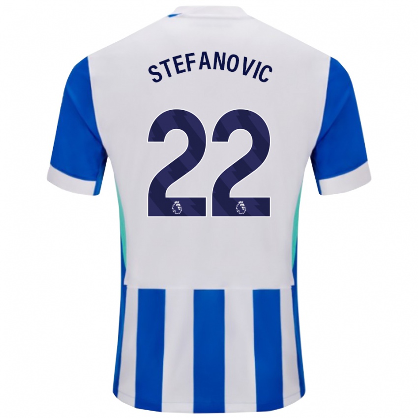 נשים דיאנה סטפנוביץ׳ #22 כחול לבן ג'רזי ביתית 2025/26 חולצה קצרה
