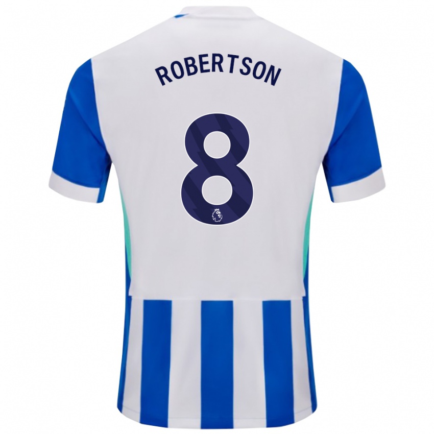 נשים ג'וש רוברטסון #8 כחול לבן ג'רזי ביתית 2025/26 חולצה קצרה