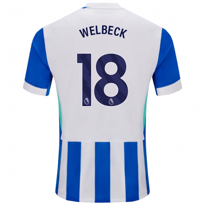 נשים דני ולבק #18 כחול לבן ג'רזי ביתית 2025/26 חולצה קצרה