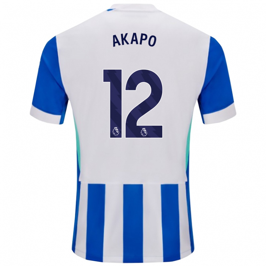 נשים טובי אקאפו #12 כחול לבן ג'רזי ביתית 2025/26 חולצה קצרה
