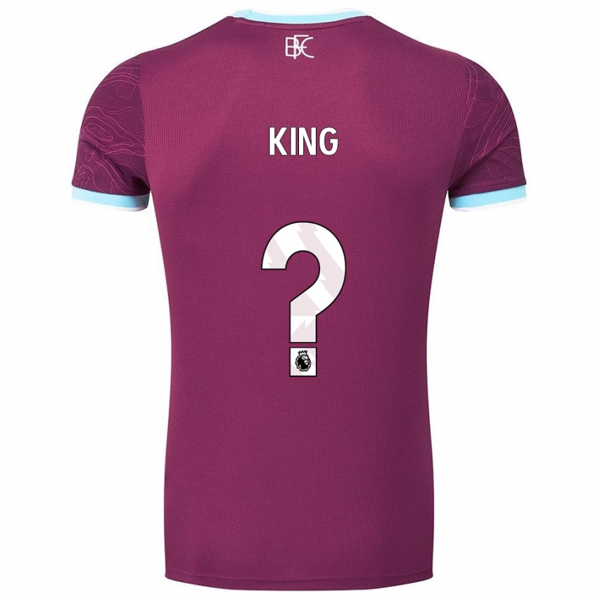 נשים Corey King #0 בורדו תכלת ג'רזי ביתית 2025/26 חולצה קצרה