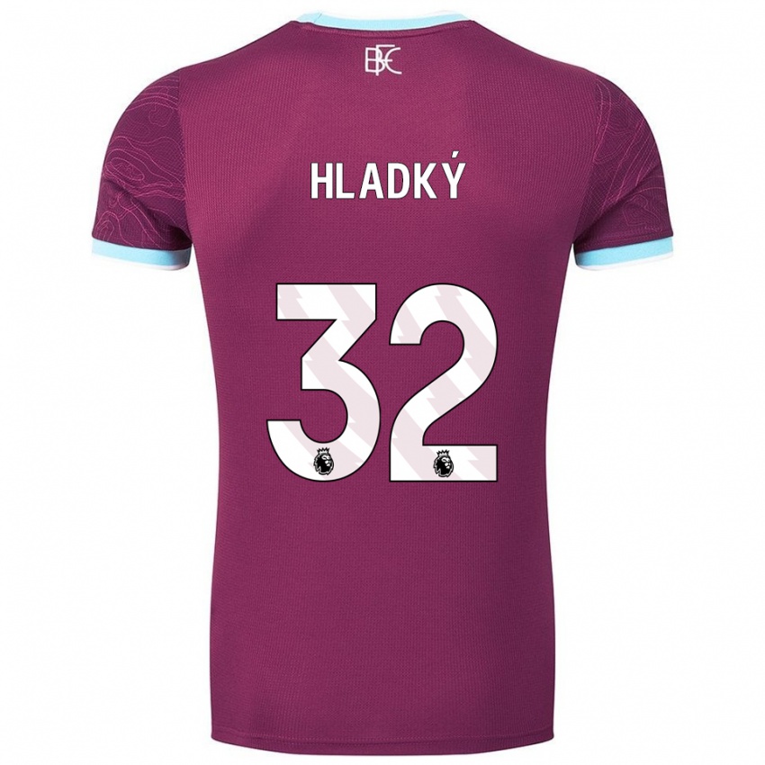 נשים ואצלב הלדקי #32 בורדו תכלת ג'רזי ביתית 2025/26 חולצה קצרה