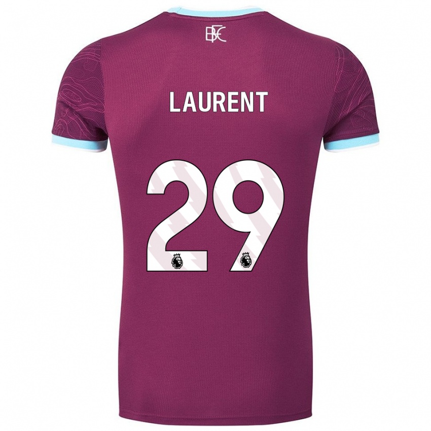 נשים ג'וש לורן #29 בורדו תכלת ג'רזי ביתית 2025/26 חולצה קצרה