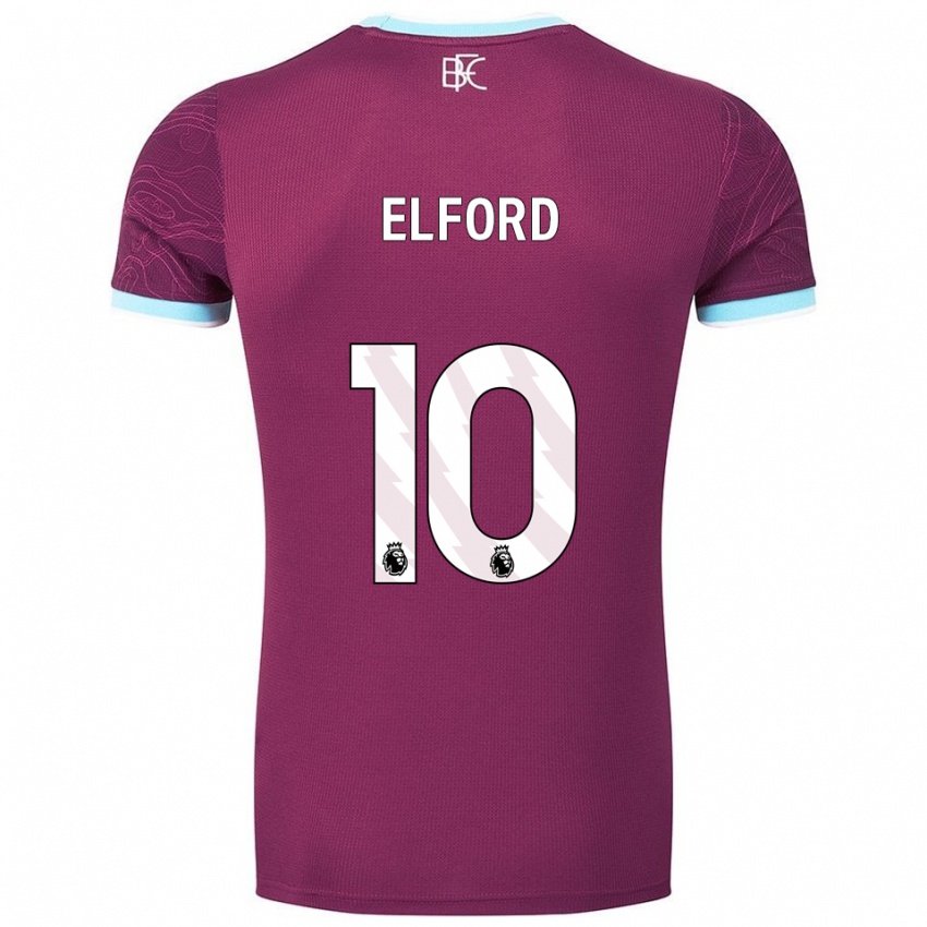 נשים לאורה אלפורד #10 בורדו תכלת ג'רזי ביתית 2025/26 חולצה קצרה