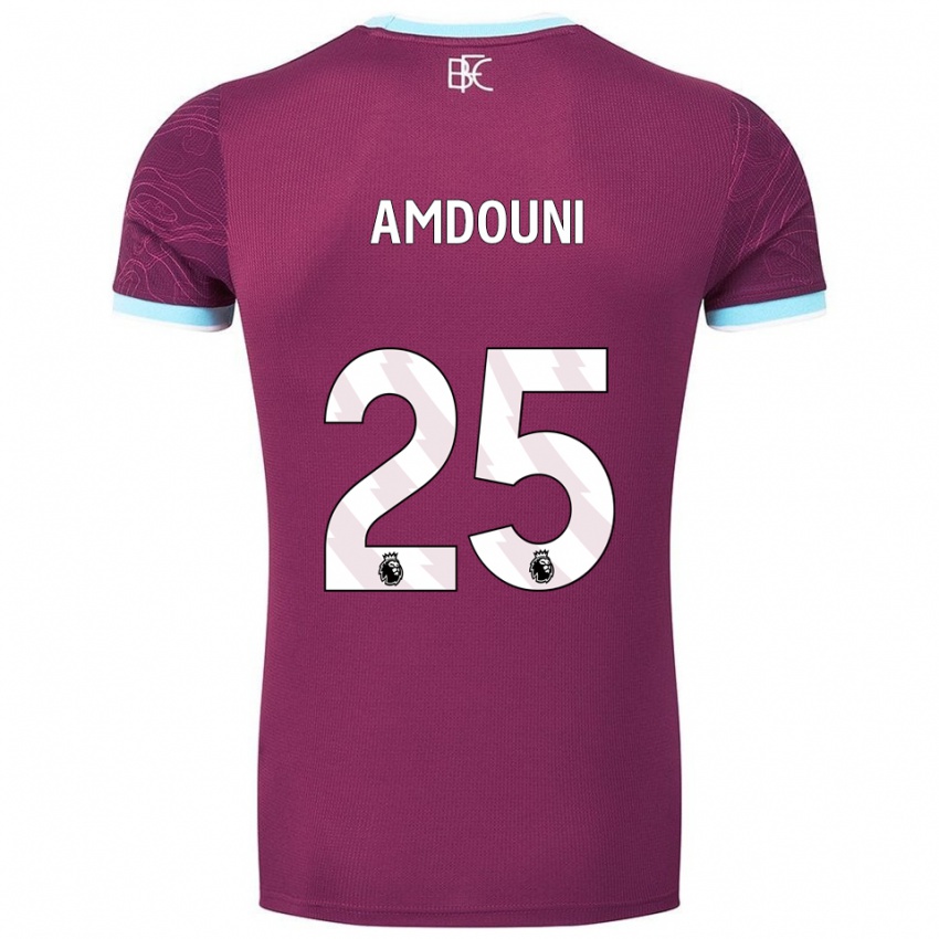 נשים זכי אמדוני #25 בורדו תכלת ג'רזי ביתית 2025/26 חולצה קצרה