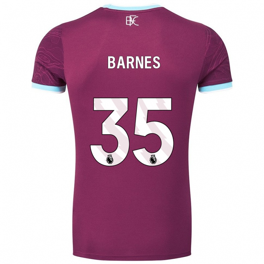 נשים אשלי בארנס #35 בורדו תכלת ג'רזי ביתית 2025/26 חולצה קצרה
