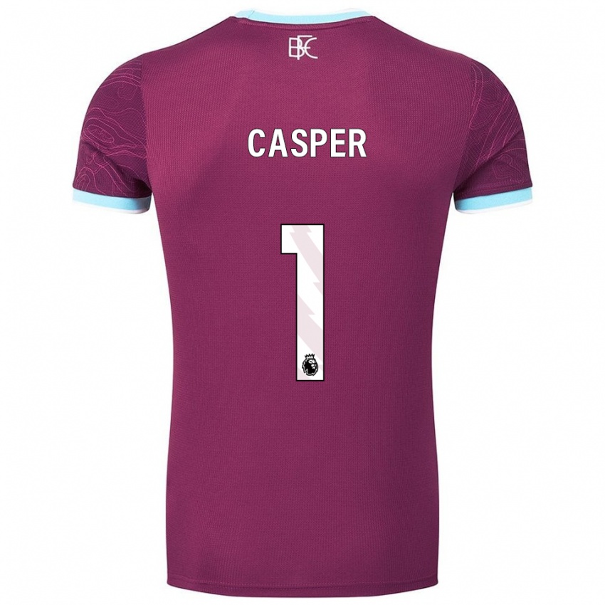 נשים צ׳ארלי קספר #1 בורדו תכלת ג'רזי ביתית 2025/26 חולצה קצרה