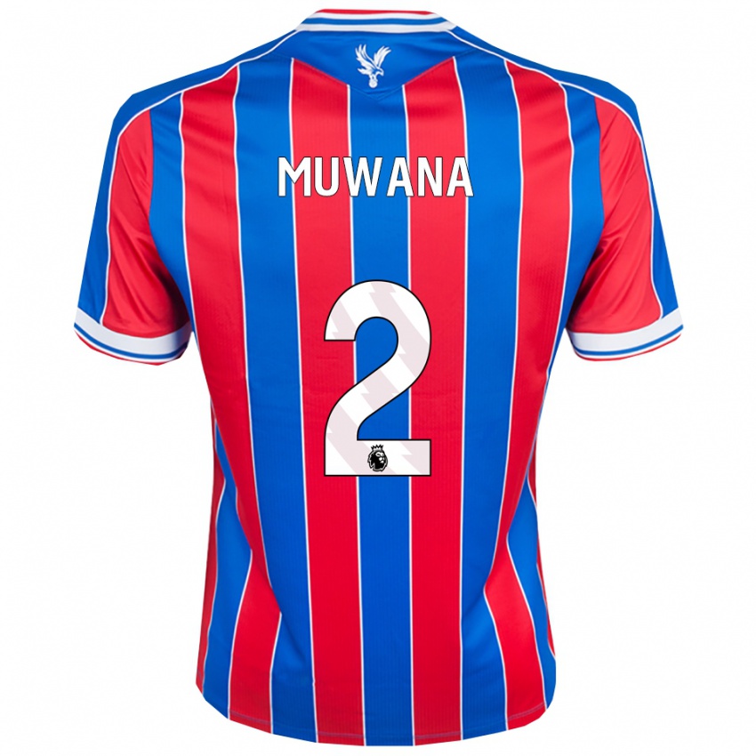 נשים Joshua Muwana #2 כחול אדום לבן ג'רזי ביתית 2025/26 חולצה קצרה