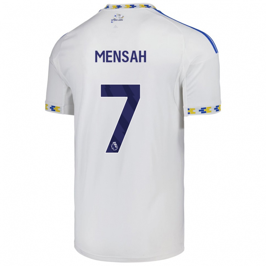 נשים Kenneth Mensah #7 לבן כחול ג'רזי ביתית 2025/26 חולצה קצרה