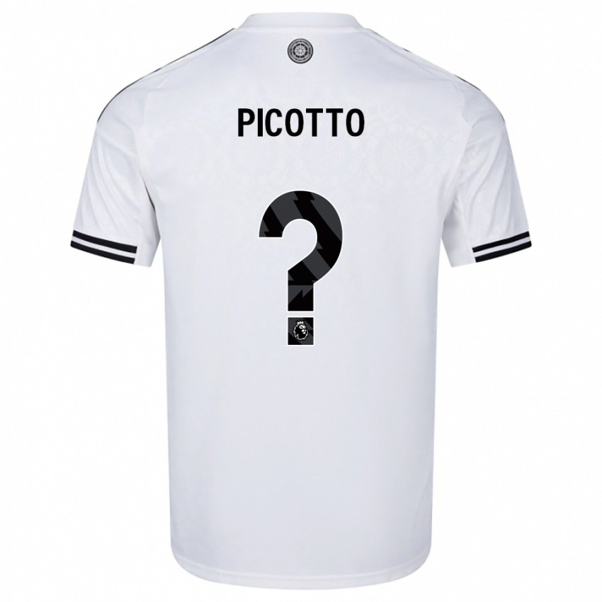 נשים Luca Picotto #0 לבן שחור ג'רזי ביתית 2025/26 חולצה קצרה