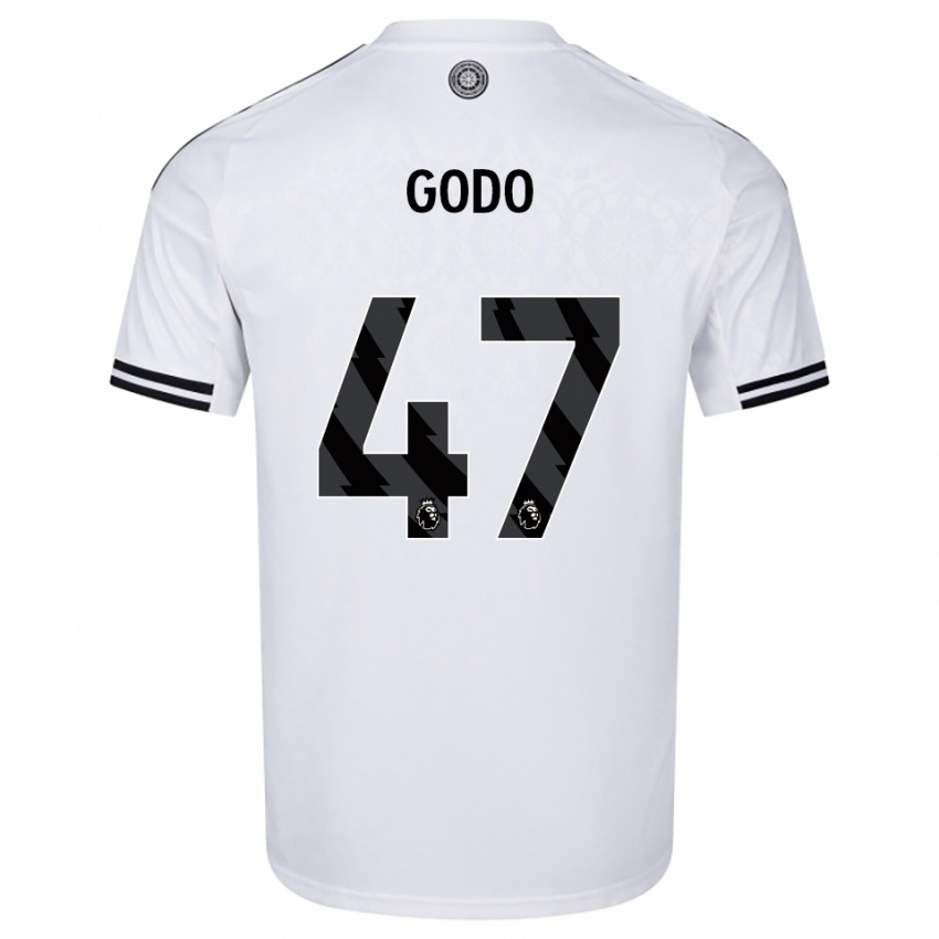 נשים Martial Godo #47 לבן שחור ג'רזי ביתית 2025/26 חולצה קצרה