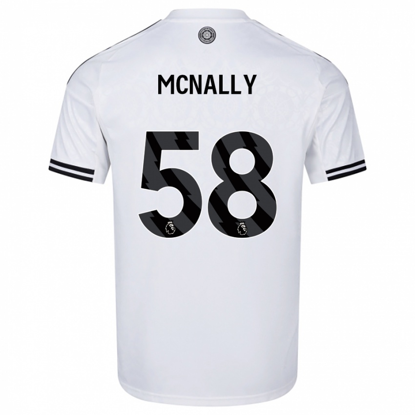 נשים אלפי מקנאלי #58 לבן שחור ג'רזי ביתית 2025/26 חולצה קצרה