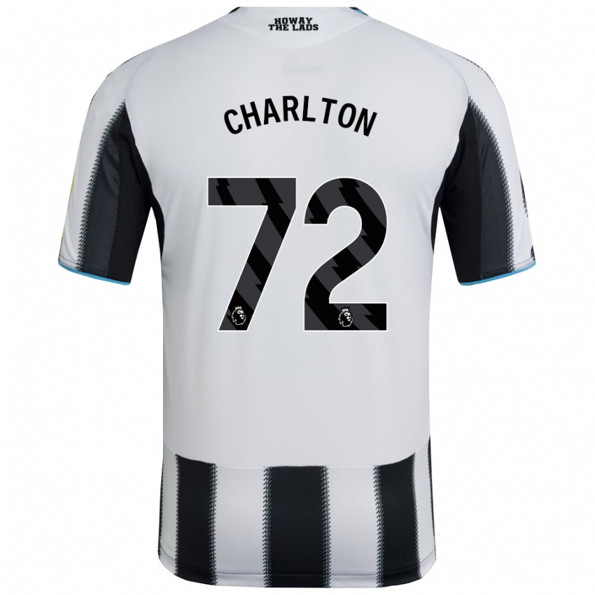 נשים דילן הארי צ׳רלטון #72 שחור לבן ג'רזי ביתית 2025/26 חולצה קצרה