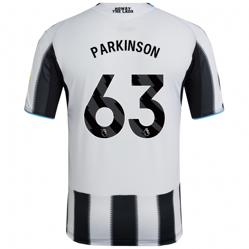 נשים בן פרקינסון #63 שחור לבן ג'רזי ביתית 2025/26 חולצה קצרה