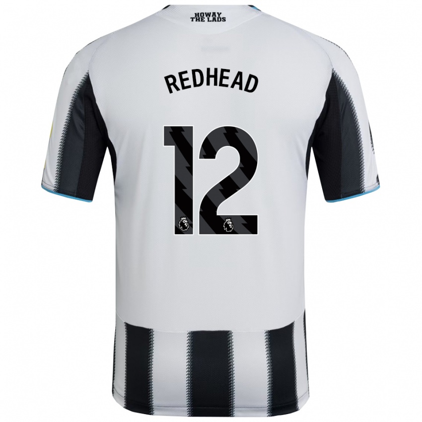 נשים קארה מילן-רדהד #12 שחור לבן ג'רזי ביתית 2025/26 חולצה קצרה