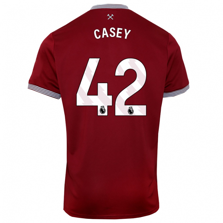 נשים קיילן קייסי #42 בורדו לבן ג'רזי ביתית 2025/26 חולצה קצרה