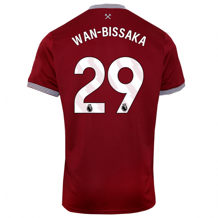 נשים ארון וואן ביסאקה #29 בורדו לבן ג'רזי ביתית 2025/26 חולצה קצרה