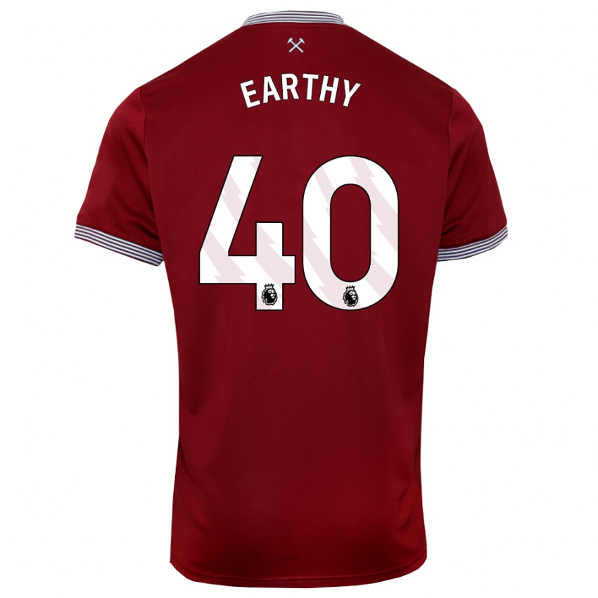 נשים ג'ורג' ארצי #40 בורדו לבן ג'רזי ביתית 2025/26 חולצה קצרה